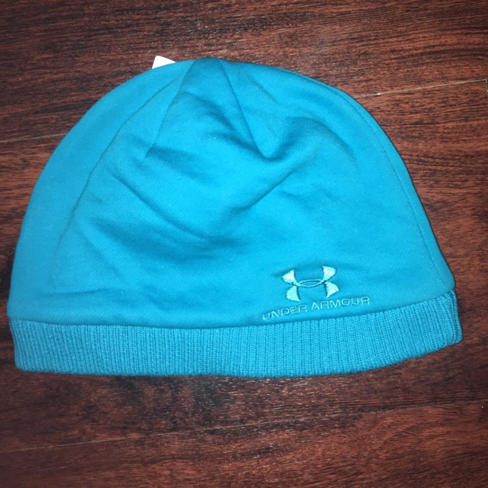 Under Armor Beanie! Turquoise Cold-gear Storm NWT